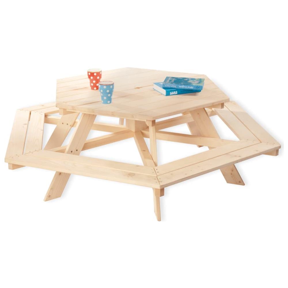 Set Tavolo E Panchina Per Bambini Nicki 6-eck - Foto 1