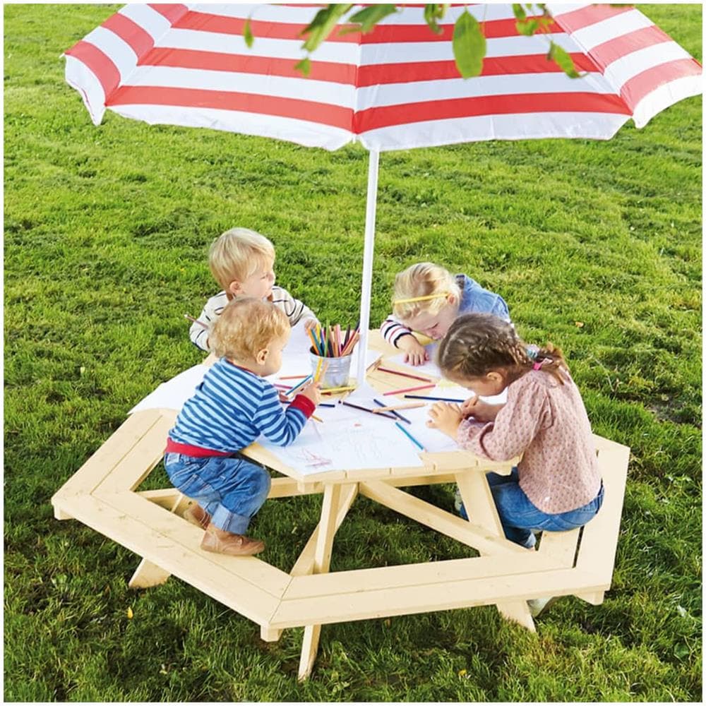 Set Tavolo E Panchina Per Bambini Nicki 6-eck - Foto 5