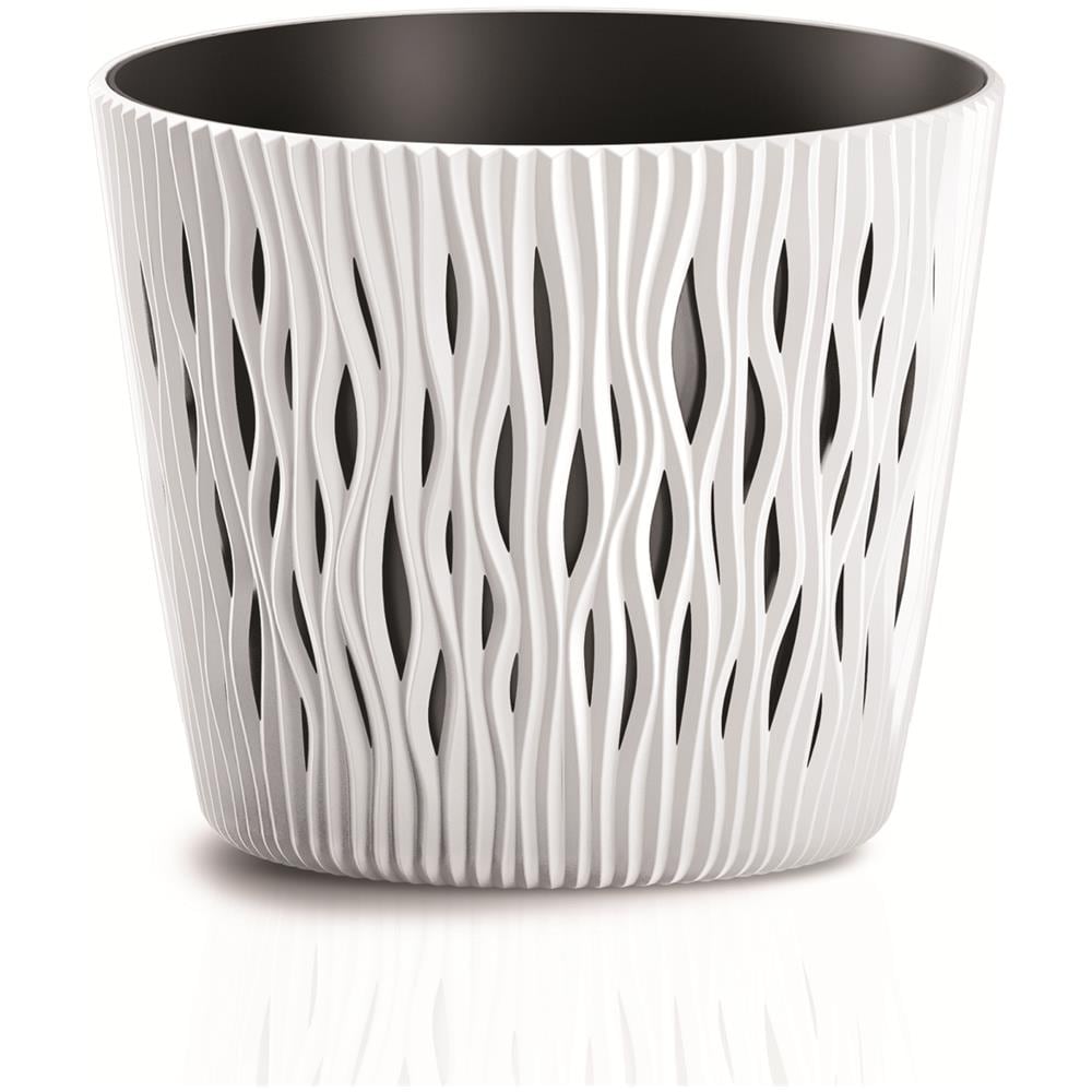 Vaso Da Fiori Sandy Round Dsr190 - Bianco - Foto 1