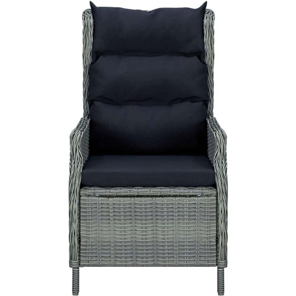 Set Mobili Da Pranzo Per Giardino 5 Pz Grigio Chiaro - Foto 6