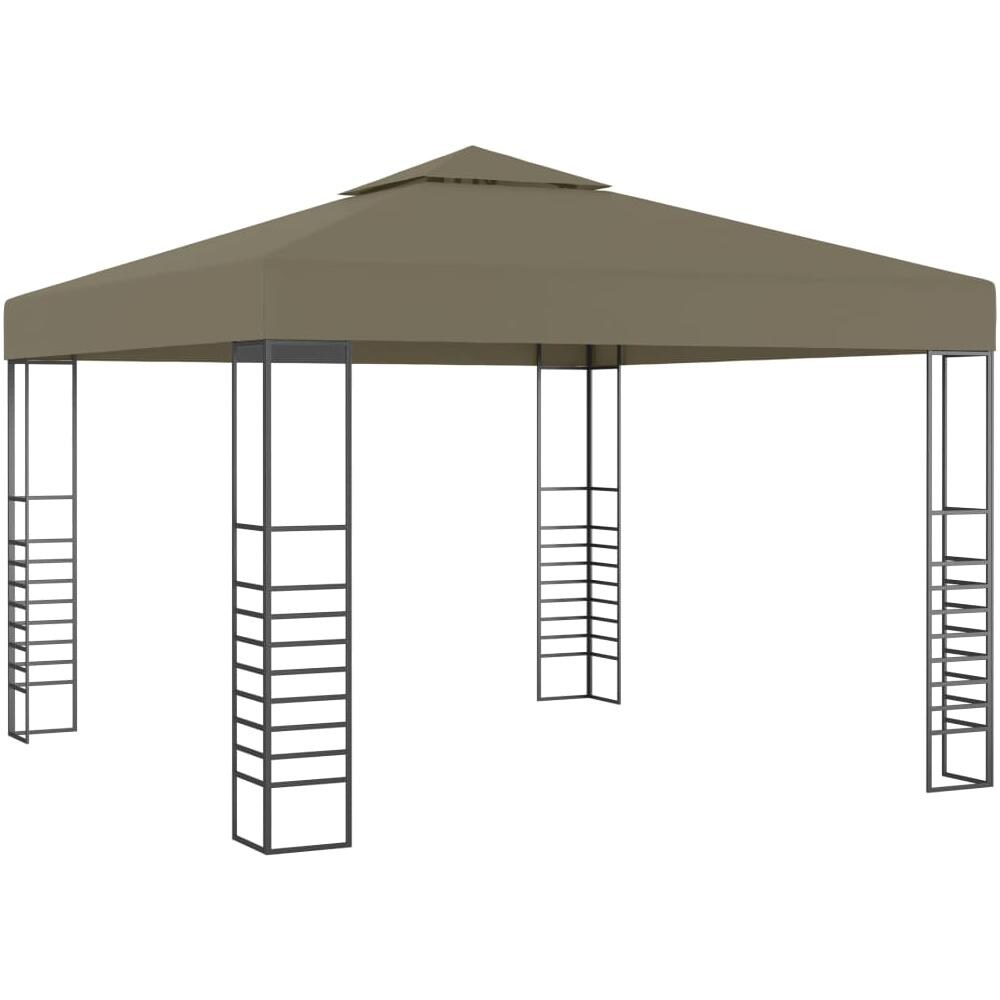 Gazebo da Giardino 3x3 m Grigio Talpa 180 g / m² - Foto 1