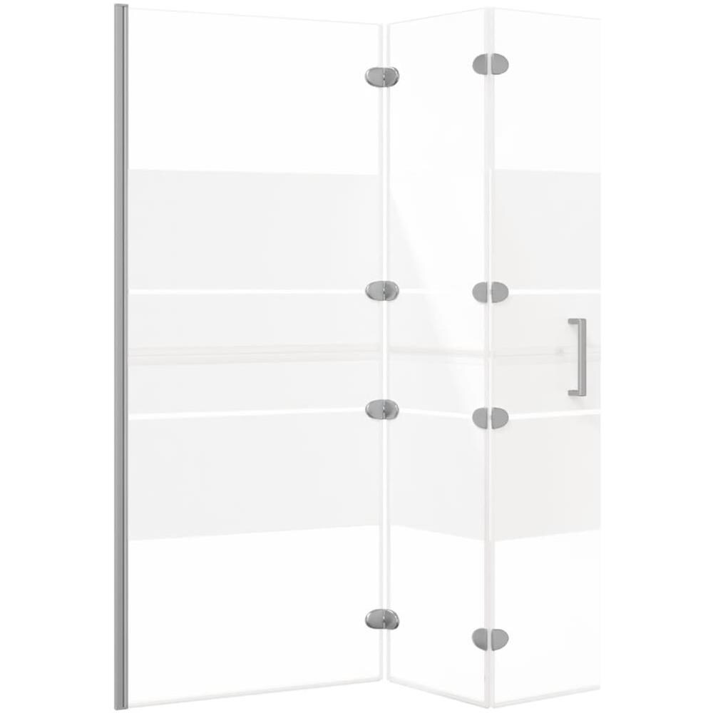 Pannello Doccia Pieghevole In Esg 120x140 Cm Bianco - Foto 2