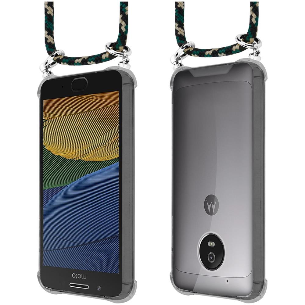 Catena Di Telefoni Cellulari Compatibile Con Motorola Moto G5 In Camouflage - Coperchio Protettivo In Silicone Con Anelli D'argento, Cinturino In Corda E Custodia Staccabile - Foto 8