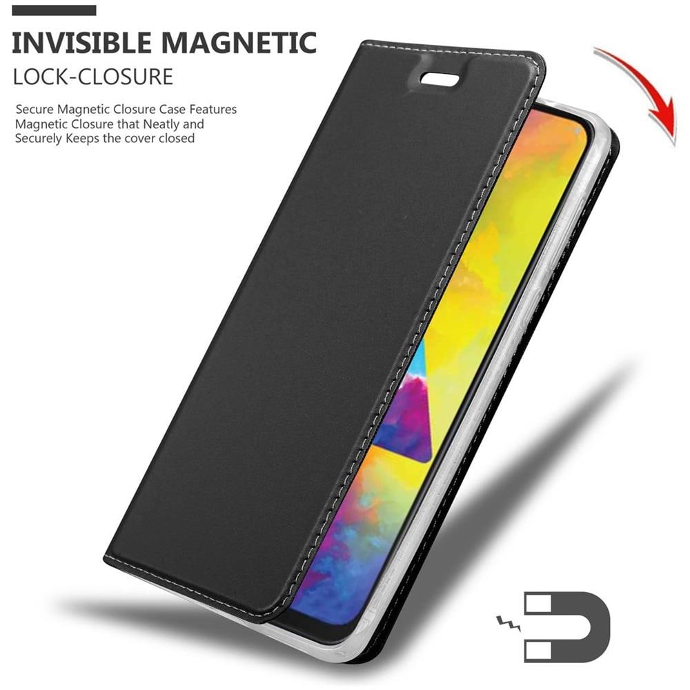 Custodia Compatibile Con Samsung Galaxy M21 / M30s In Classy Nero - Coperchio Protettiva Con Chiusura Magnetica, Funzione Stand E Tasca Per Le Carte - Foto 8