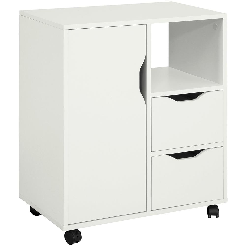 Sobuy Tavolino Con Ruote 60x35x70cm Fbt105-w - Foto 1