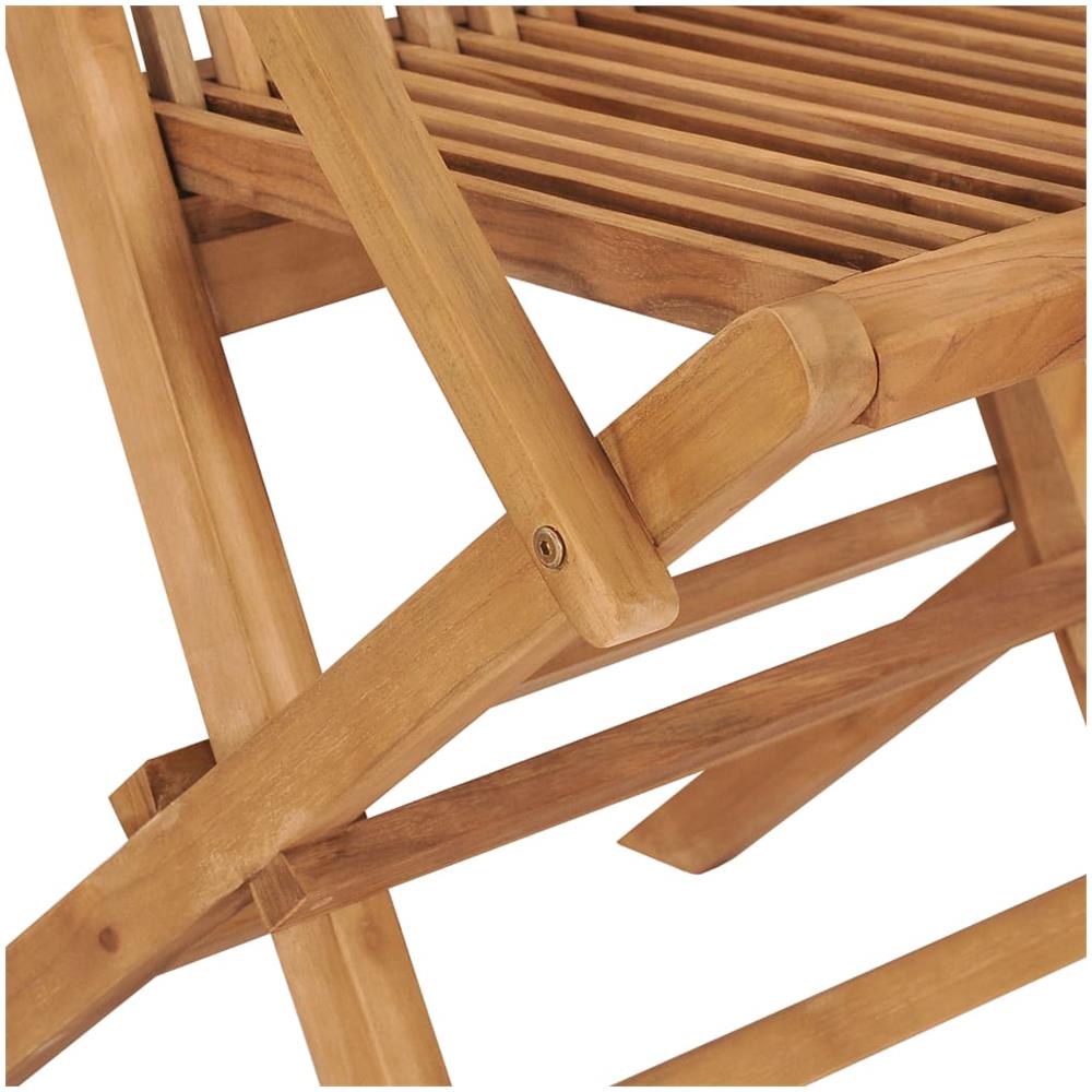 Sedie Da Giardino Pieghevoli 6 Pz In Legno Massello Di Teak - Foto 8