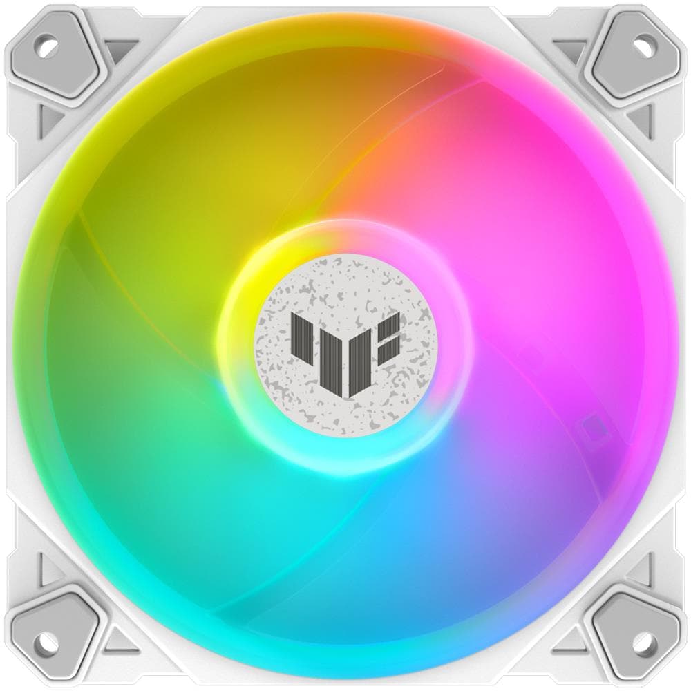 Ventole PC TUF GAMING TF120 ARGB Diametro 12 cm Illuminazione ARGB Colore Bianco - Foto 1