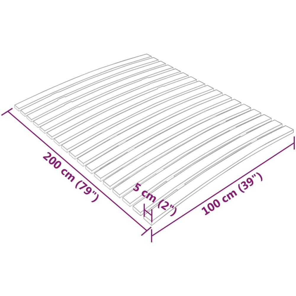 Rete A Doghe Con 17 Doghe 100x200 Cm - Foto 7