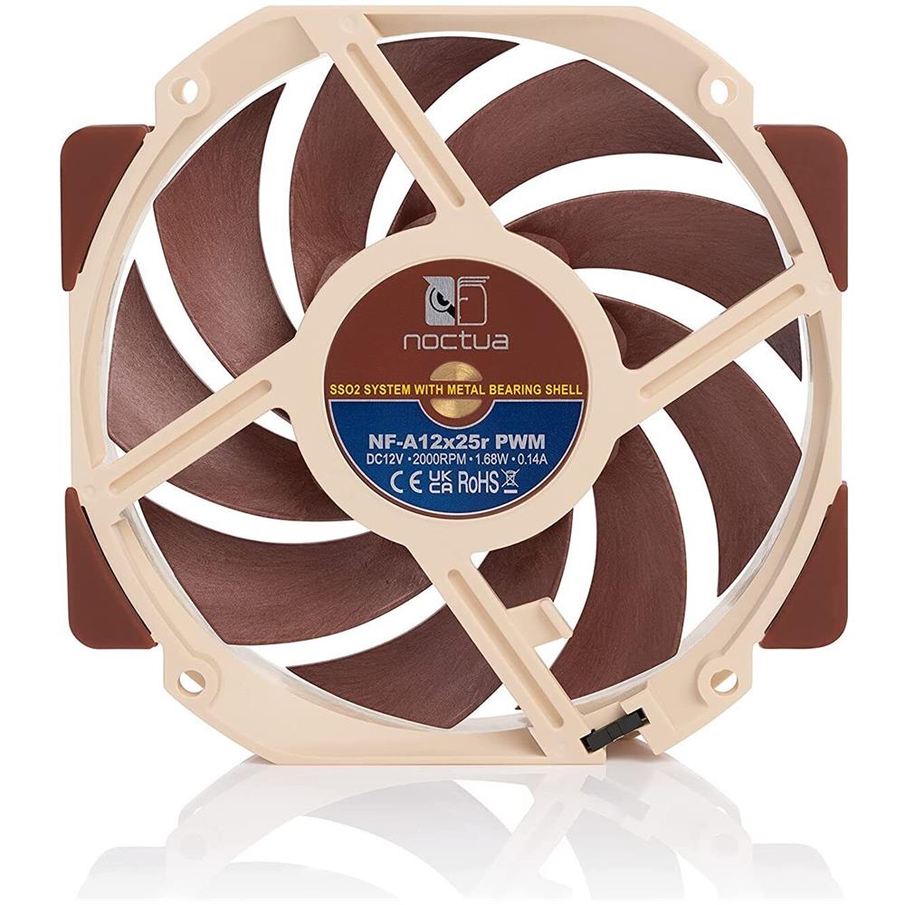 Ventola PC NF-A12X25R PWM Diametro 12 cm Colore Beige / Marrone - Foto 1