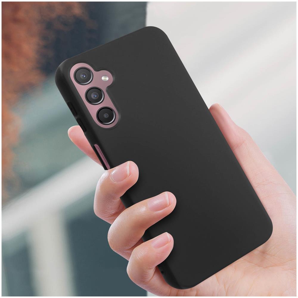 Cover Per Samsung Galaxy A24 Silicone Gel Flessibile Sottile Nera - Foto 5