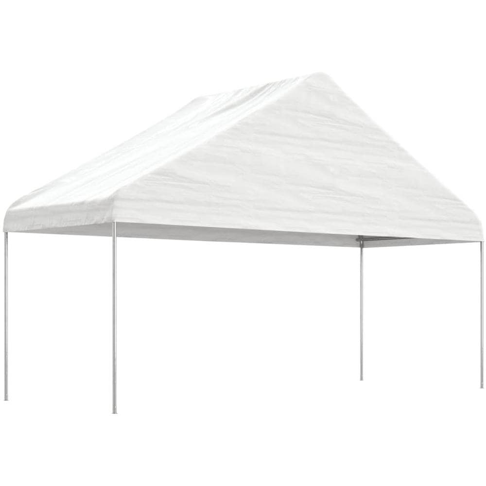 Gazebo Con Tetto Bianco 17,84x5,88x3,75 M In Polietilene - Foto 2