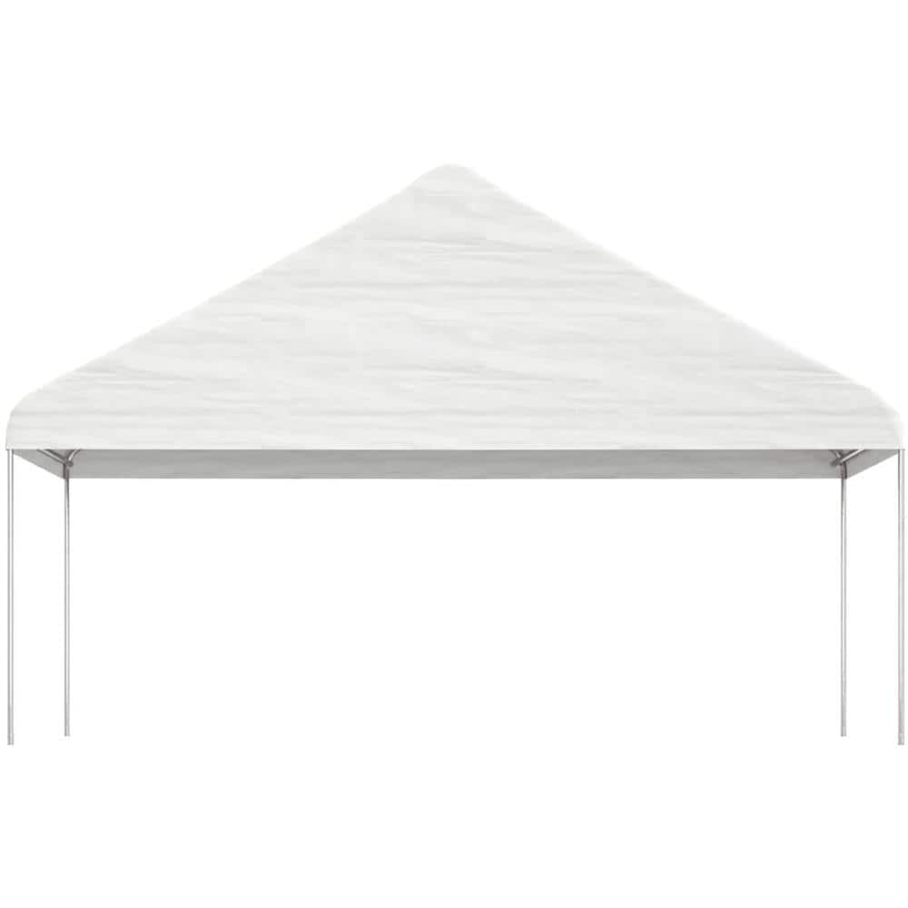 Gazebo Con Tetto Bianco 17,84x5,88x3,75 M In Polietilene - Foto 3