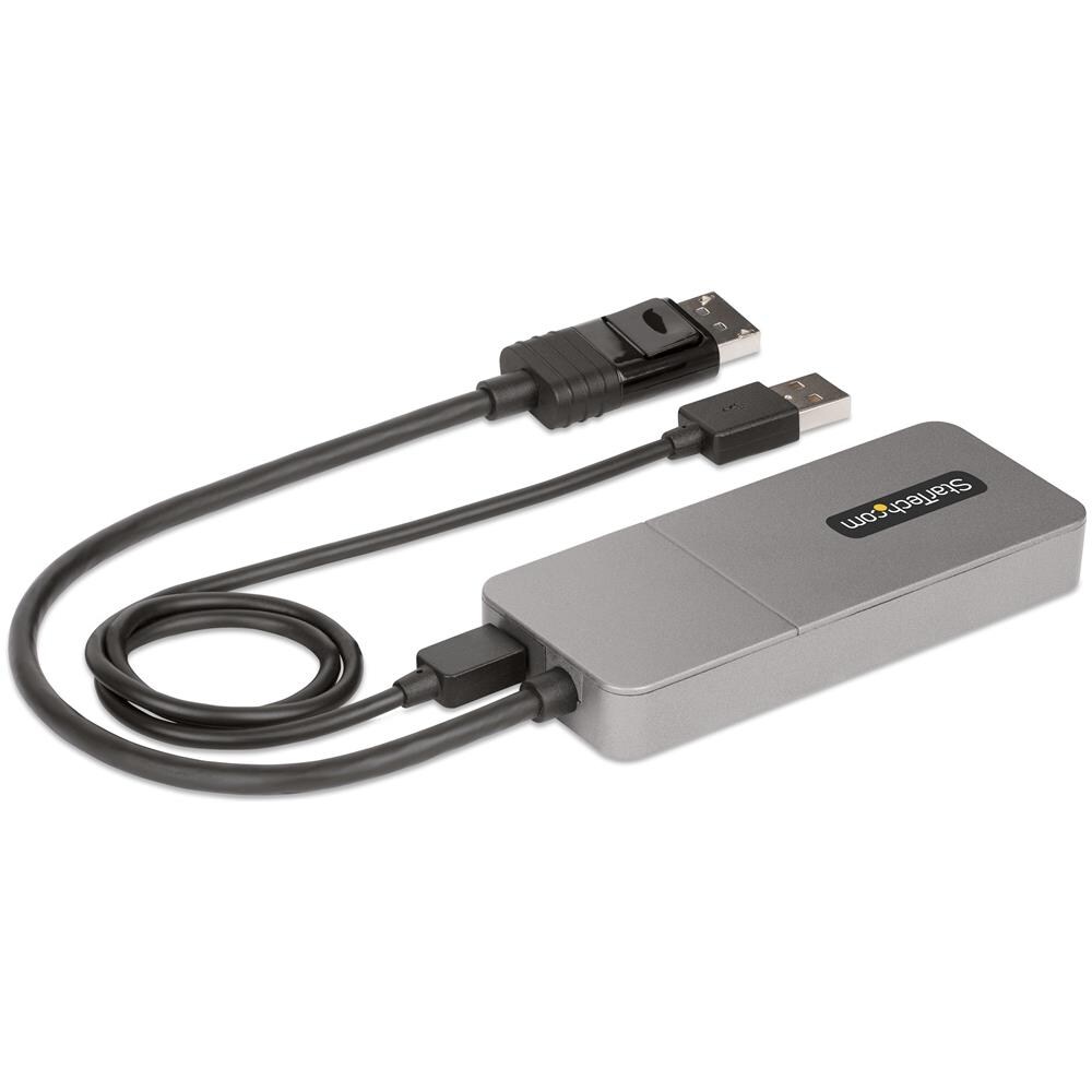 Adattatore DP HDMI a 3 Porte - Hub MST da DisplayPort a HDMI 4K 60Hz - Convertitore DP1.4 a Multi Monitor HDMI per Notebook - Splitter HDMI con Cavo Integrato da 30cm, Alimentato da USB - Solo Windows - Foto 2