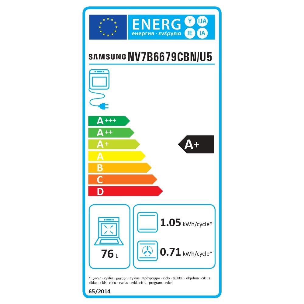 Forno Elettrico da Incasso Serie 6 NV7B6679CBN BESPOKE NV7B6679CBN /U5 Capacità 76 L Multifunzione Colore Nero - Foto 2