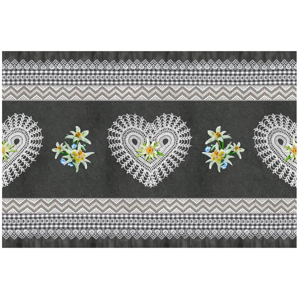 Tappeto Passatoia Cucina Antiscivolo Sottolavello Digitale Dis Natale Inverno 50x140 Cuore Alpino - Foto 5