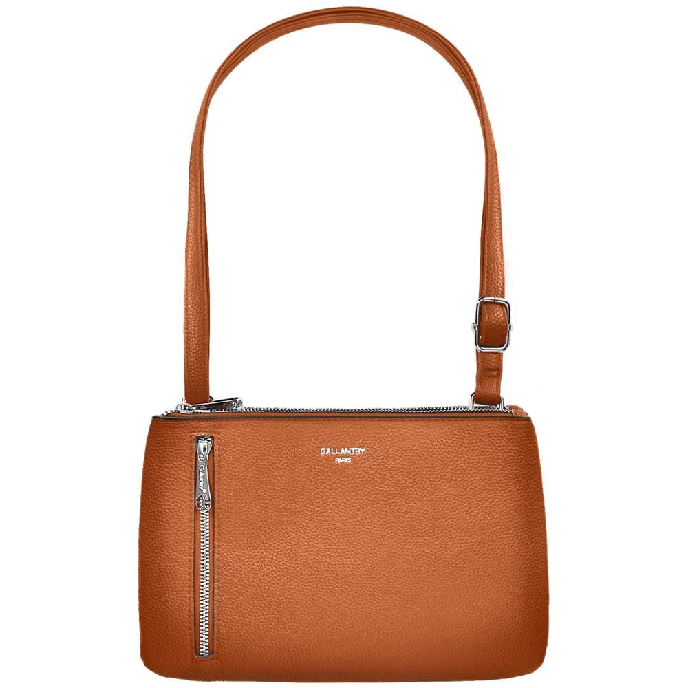 Borsa A Tracolla In Similpelle Martellata, Marrone - Foto 1