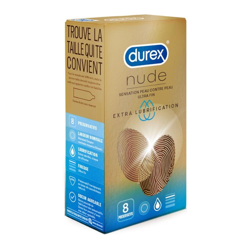Preservativi Nude Extra Lubrificato X8 Durex - Foto 1