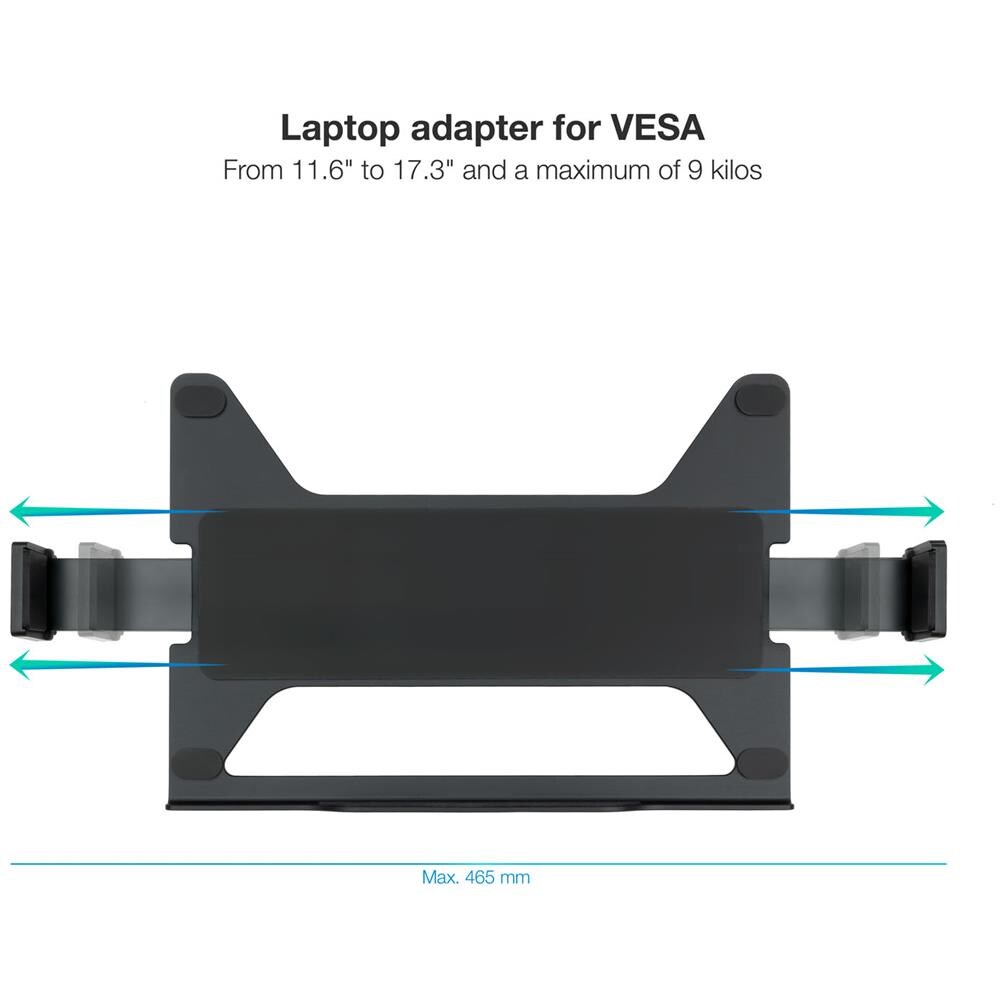 TQLH1117-B supporto per laptop Mensola a braccio per notebook Nero 43,9 cm (17.3") - Foto 2