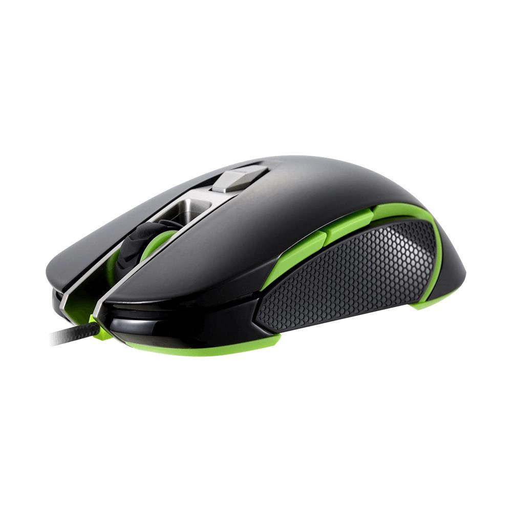 Mouse Gaming USB Ottico 450M con 8 Tasti 5000 DPI Colore Nero / Verde - Foto 9