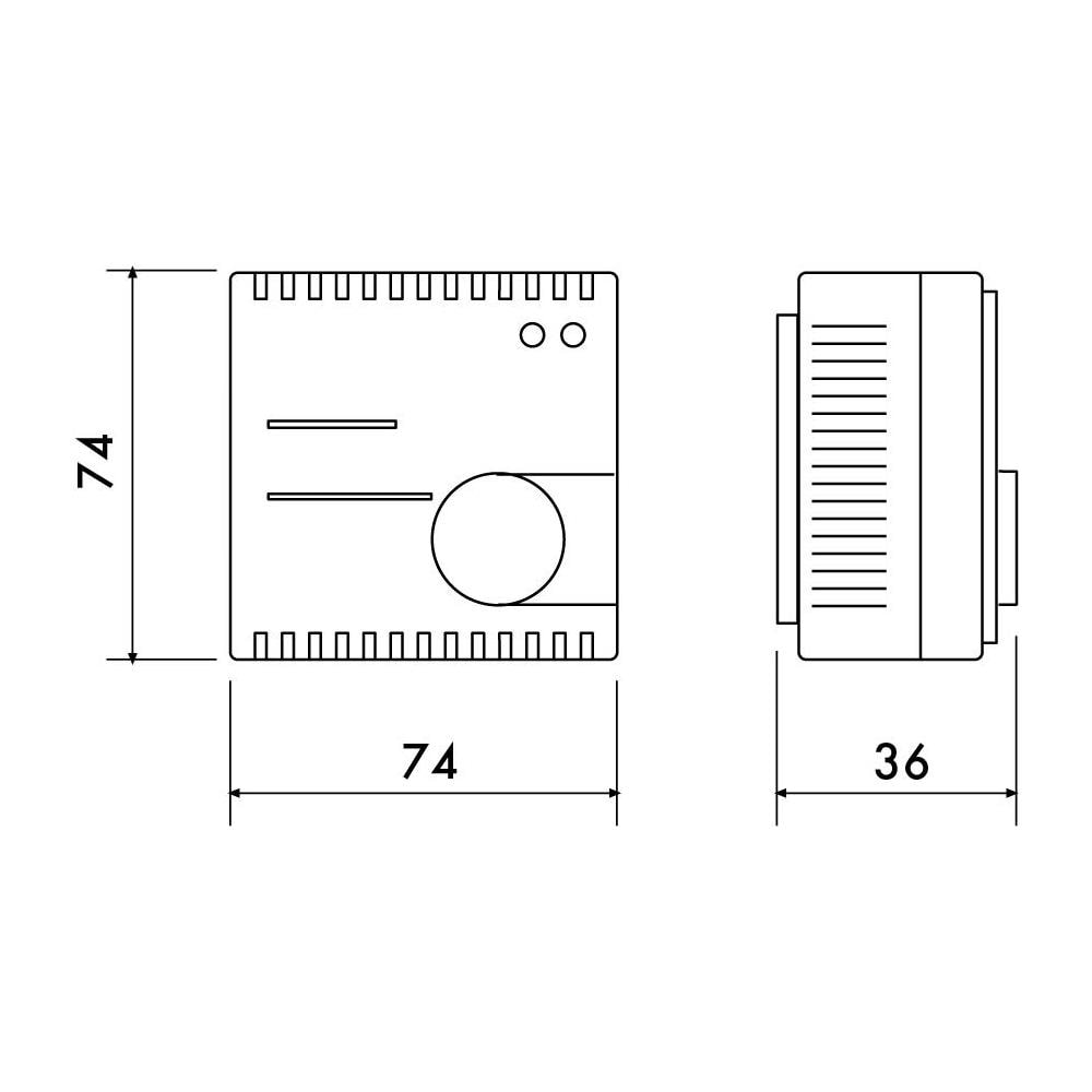 Termostato per parete bianco - Foto 2