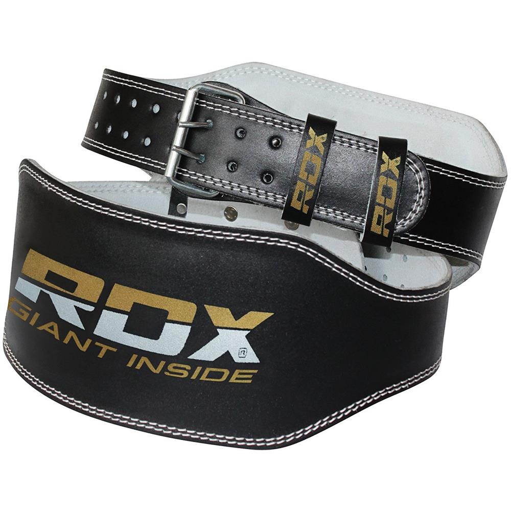 Vacchetta Cuoio 6"" Sollevamento Pesi Cintura Pesistica Fitness Allenamento Bodybuilding Schiena Palestra 6rb M - Foto 1