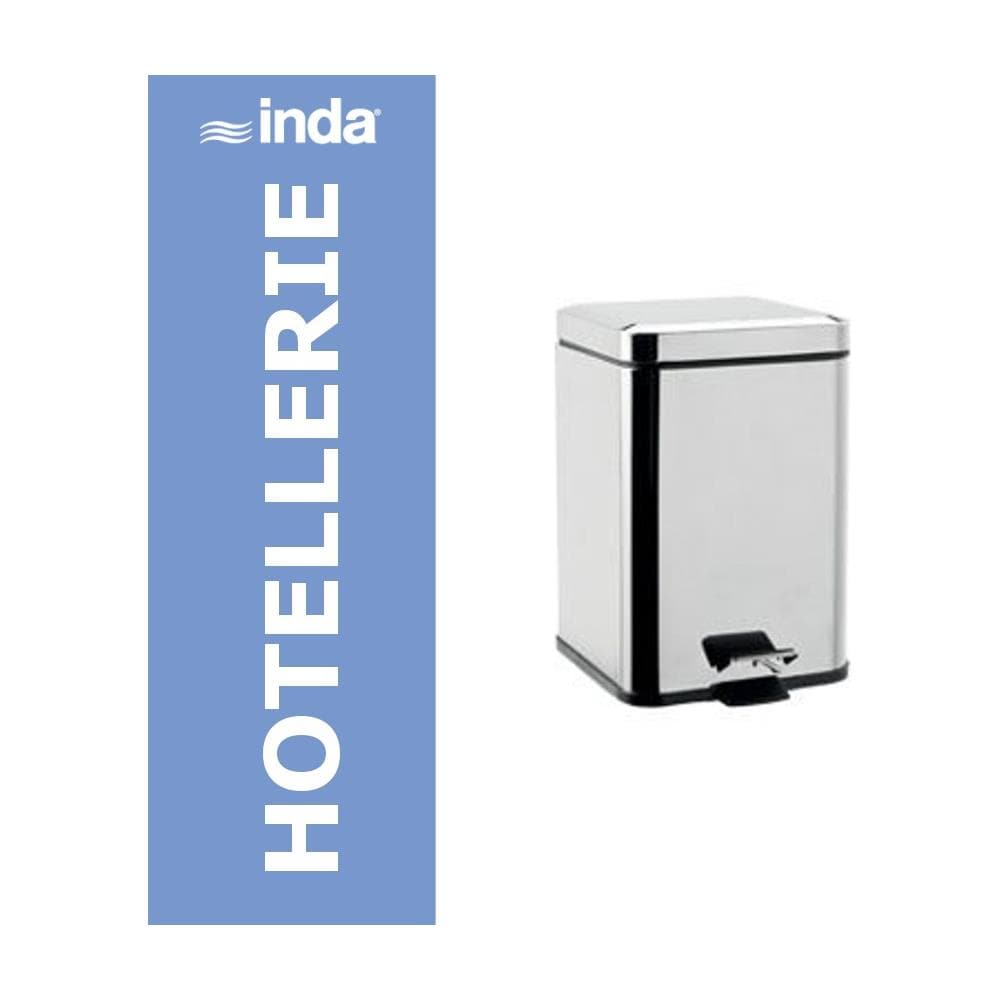 Portarifiuti Con Coperchio E Pedale, Hotellerie Art. av402aal - 6 Litri A Magazzino - Foto 1