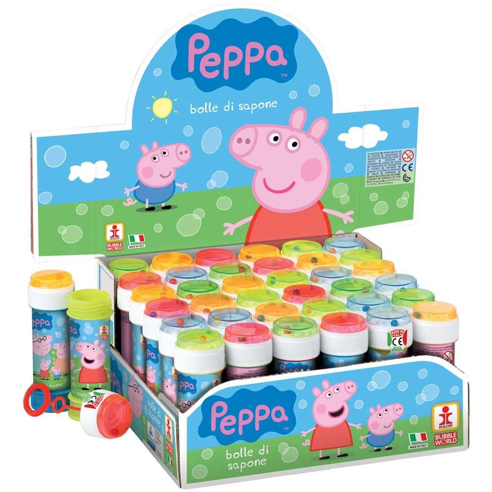 Display 36 Pz - Dulcop Bolle Di Sapone - Peppa Pig - Flacone 60 Ml - Foto 1