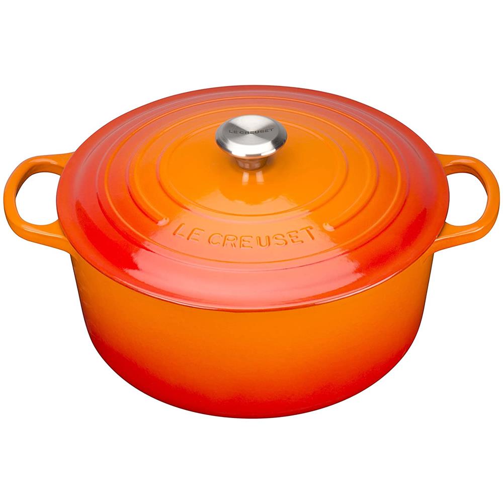 Le Creuset Cocotte Bräter Rund Rot 22 Cm - Foto 1