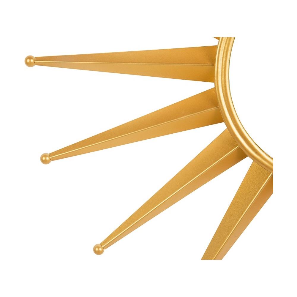 Specchio Da Parete Color Oro Ø60 Cm Perelli - Foto 2