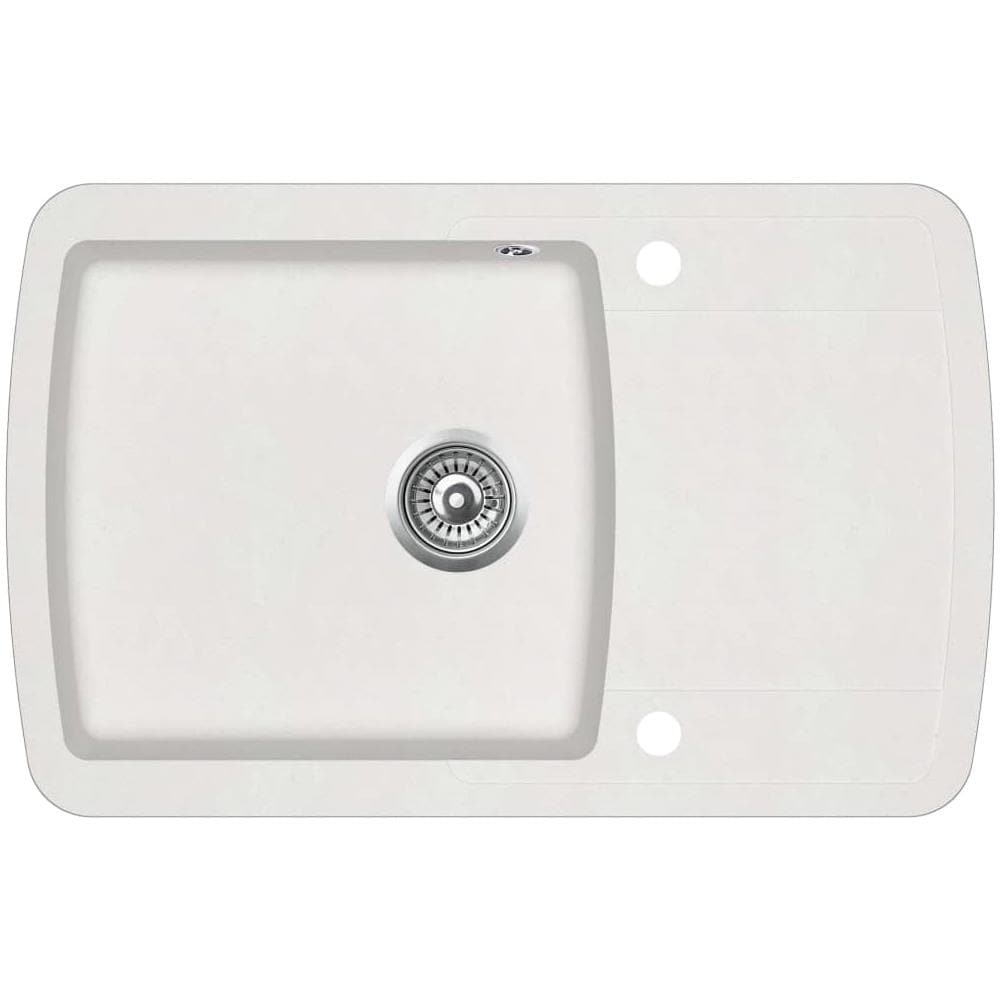 Lavello Da Cucina In Granito Vasca Singola Bianco - Foto 1