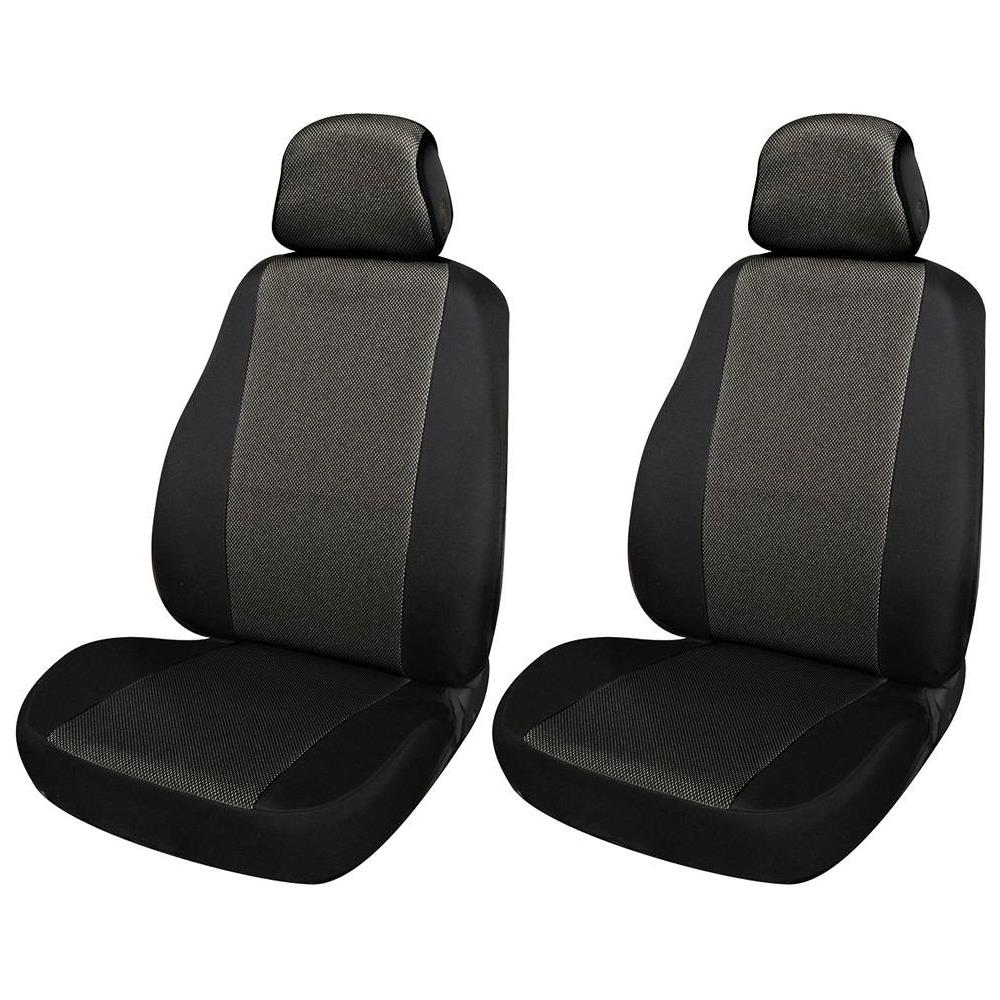 Cora 000129592 Coprisedili Anteriori Fast&smart Tg. Grande Tess. Ron Antracite - Foto 1