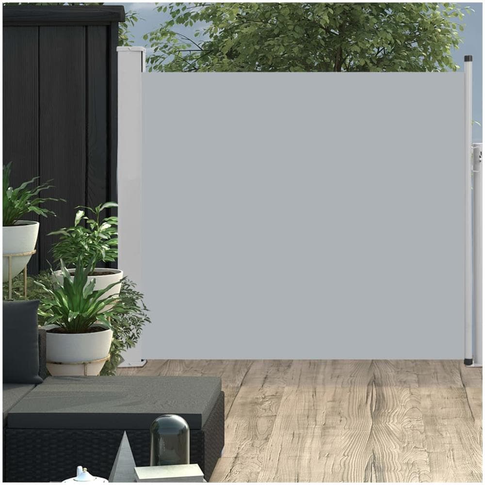 Tenda Laterale Retrattile Per Patio 100x300 Cm Grigio - Foto 1