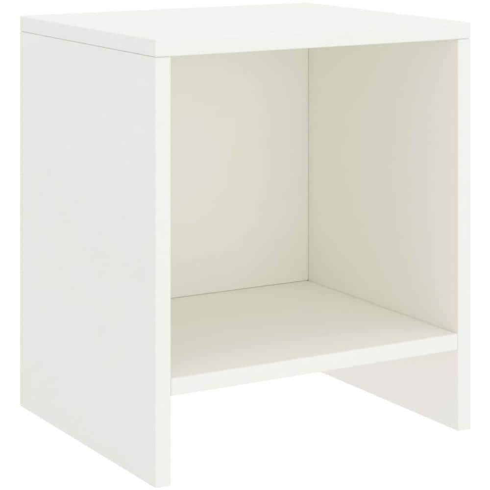 Comodino Bianco 35x30x40 Cm In Legno Massello Di Pino - Foto 1