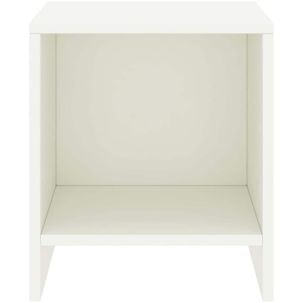 Comodino Bianco 35x30x40 Cm In Legno Massello Di Pino - Foto 2