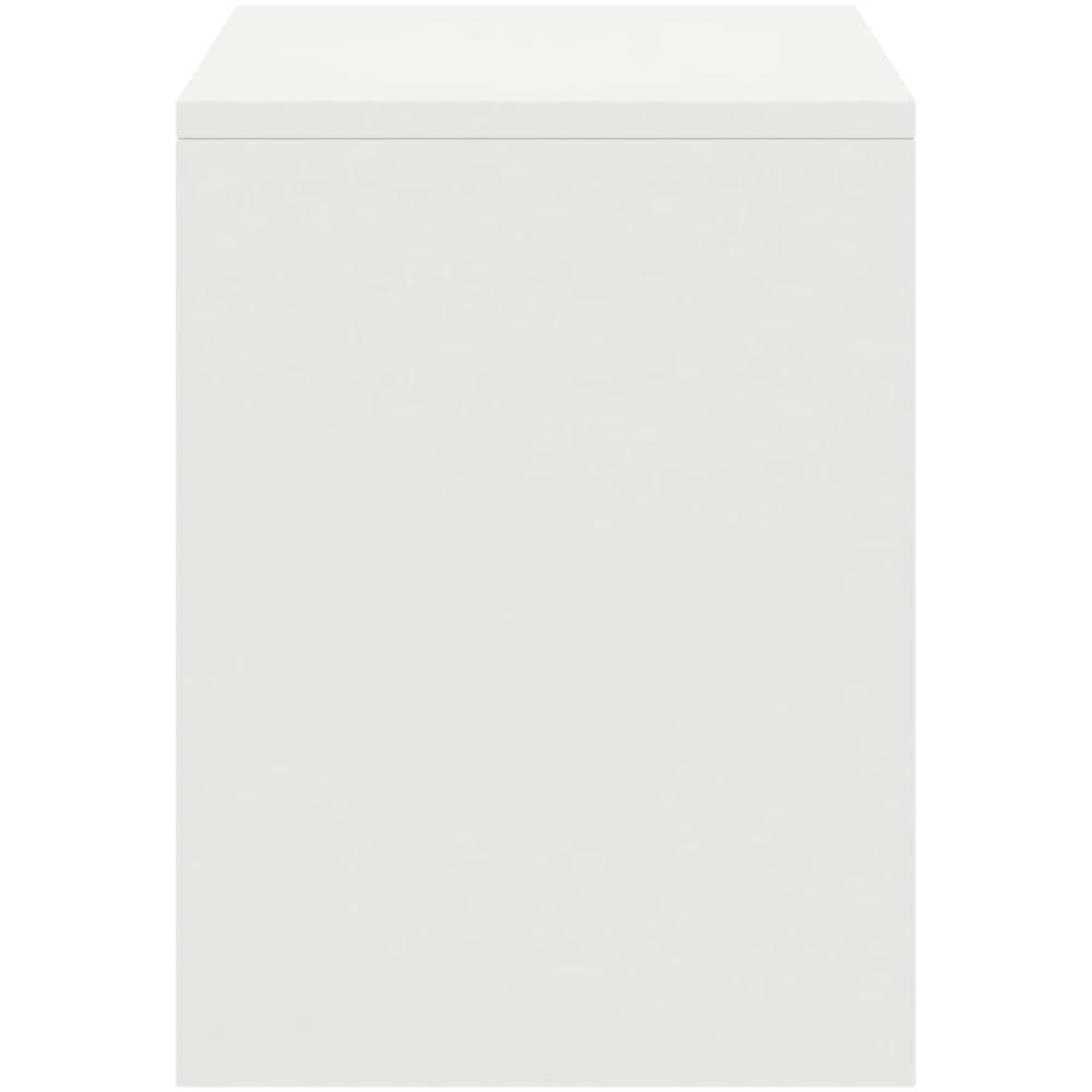 Comodino Bianco 35x30x40 Cm In Legno Massello Di Pino - Foto 7