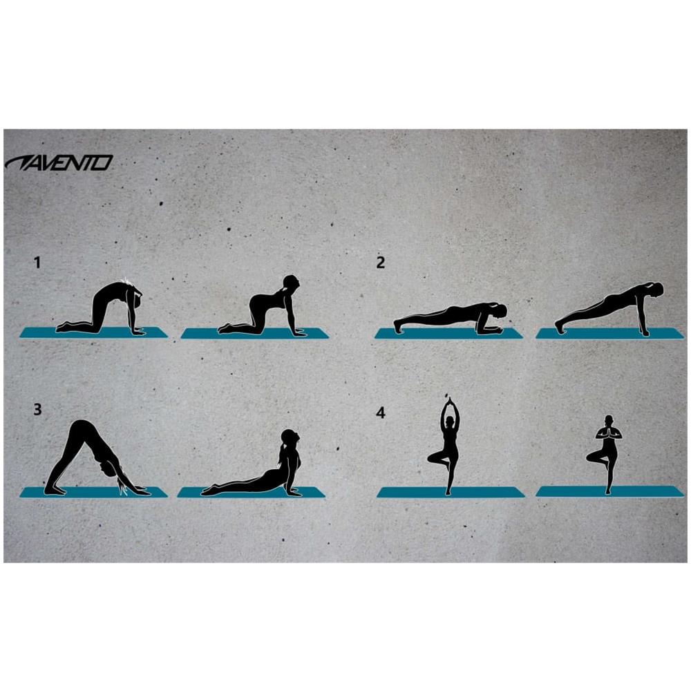Tappetino da Fitness in Neoprene con Stampa Nero e Grigio - Foto 2