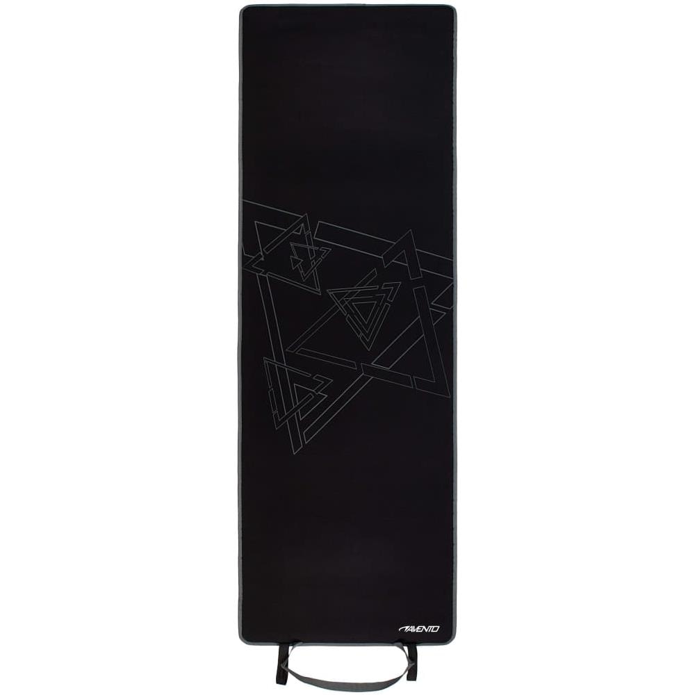 Tappetino da Fitness in Neoprene con Stampa Nero e Grigio - Foto 1