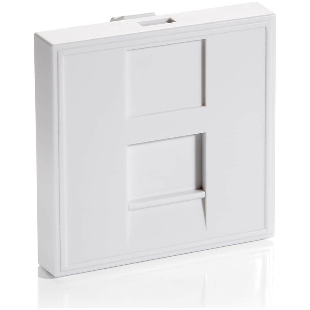 125471 Placca copripresa e copri interruttori Bianco - Foto 1