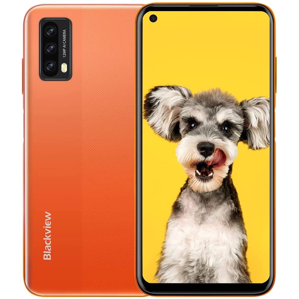 A90 64GB 4 GB RAM Dual Sim Display 6.39" HD+ Slot Micro SD Fotocamera 12 Mpx Android Arancione - Foto 1