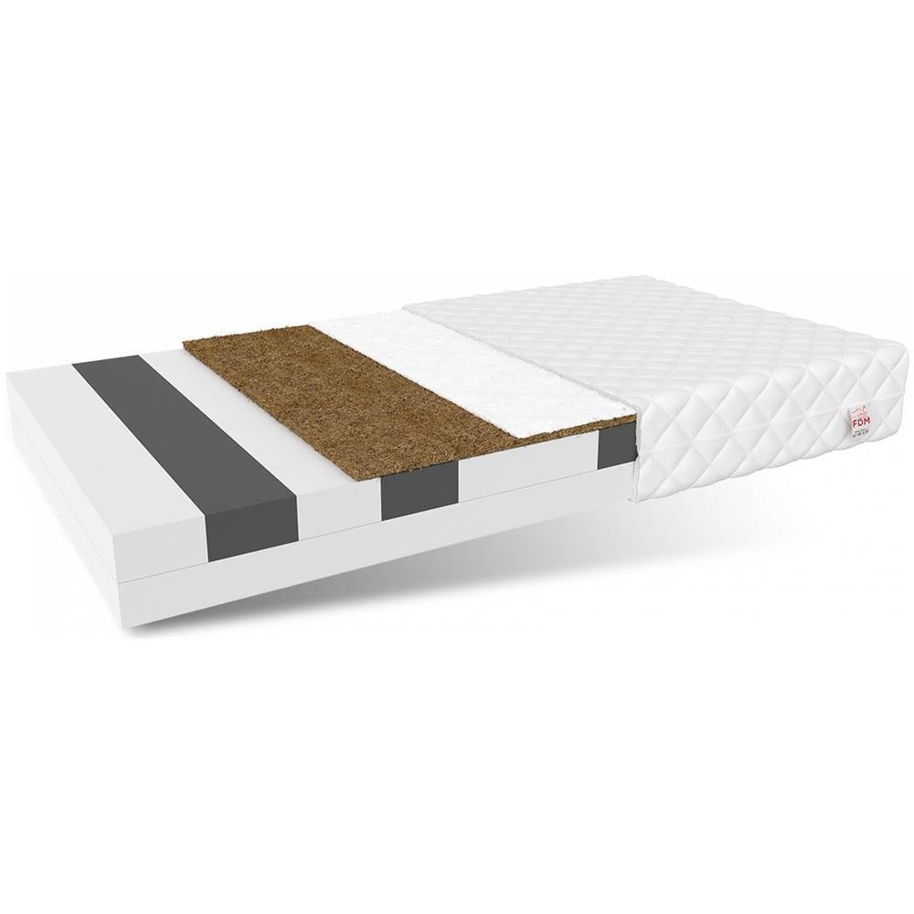 Materasso In Schiuma Teramo 4kids 90 X 180 - H4 Rigido / H3 Medio Rigido - Schiuma Hr Ad Alta Resilienza, Cocco - Foto 1