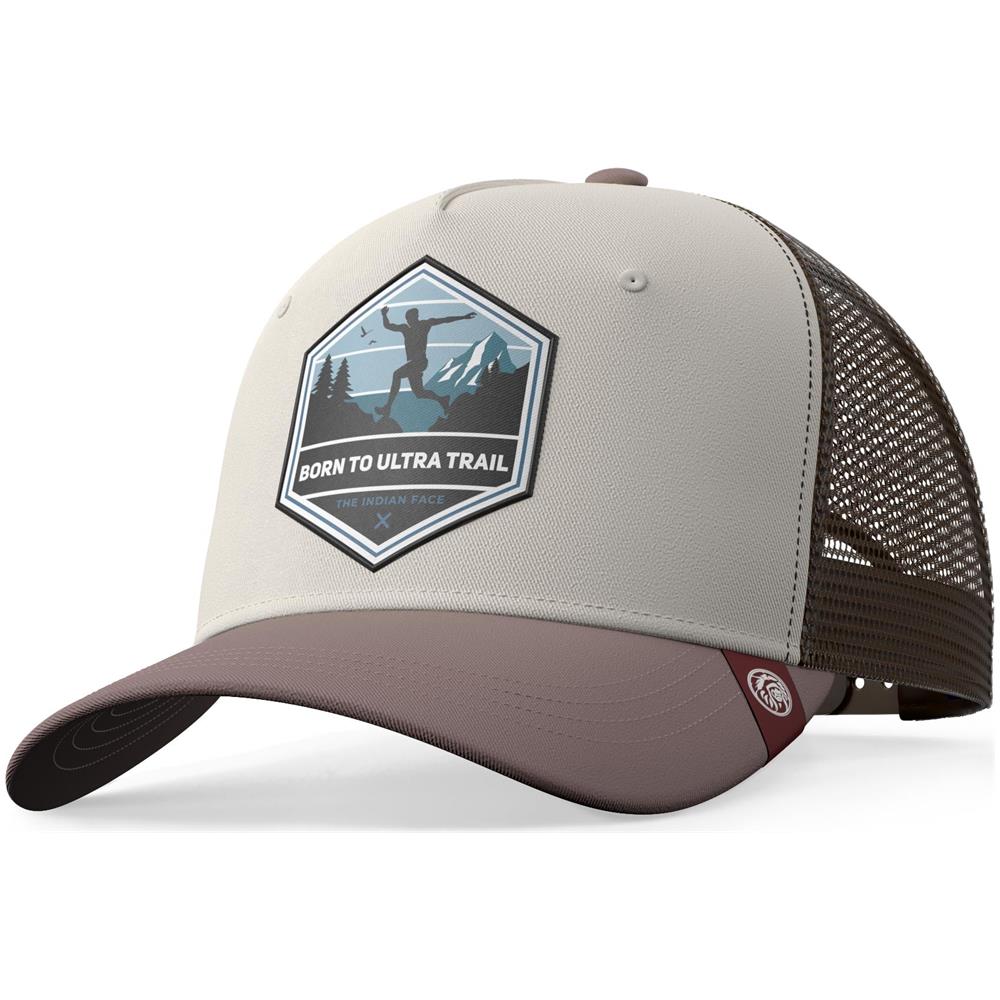 Cappellino Trucker Born To Ultratrail Marrone Per Uomini E Donne - Foto 1