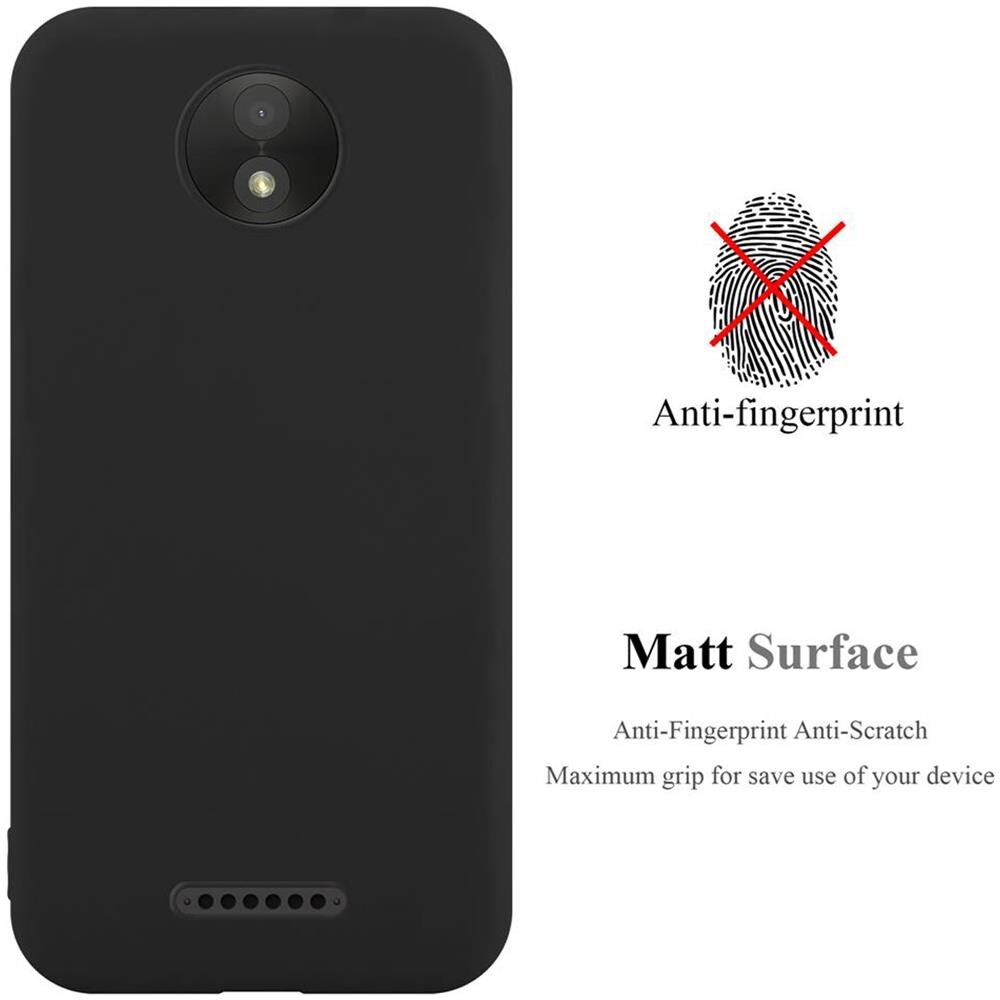 Custodia Compatibile Con Motorola Moto C In Candy Nero - Coperchio Protettivo In Silicone Tpu Flessibile - Foto 2