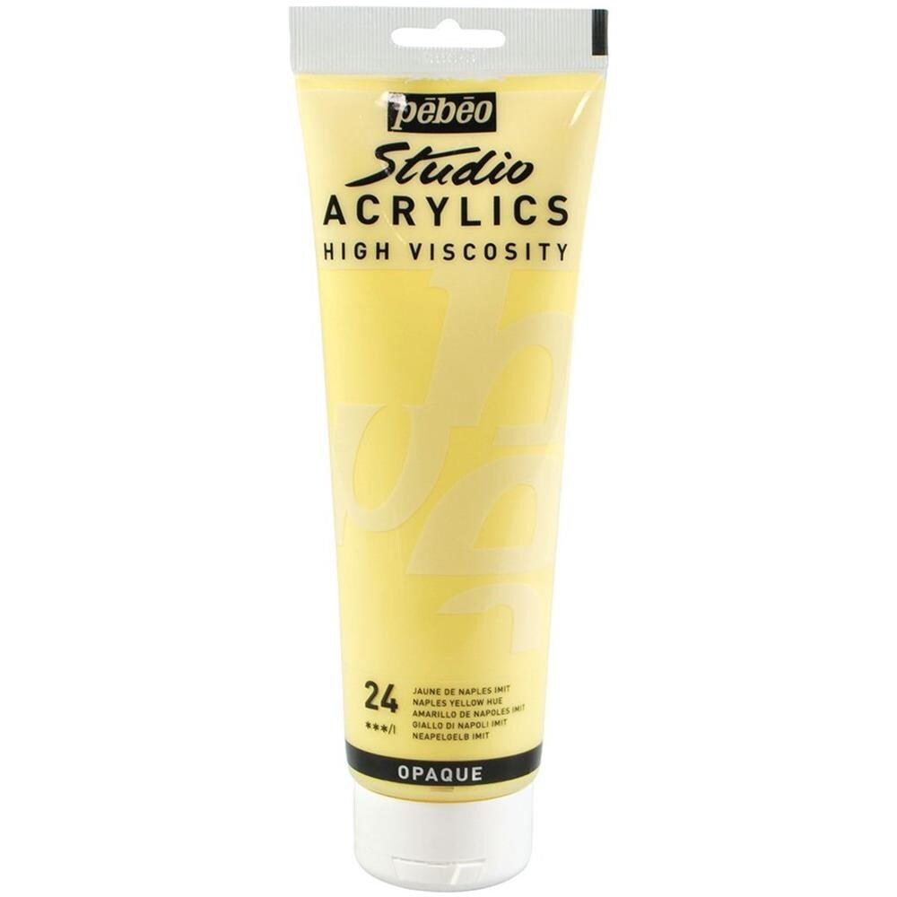Pittura Acrilica Opaca - Giallo Napoli - 250 Ml - Foto 1