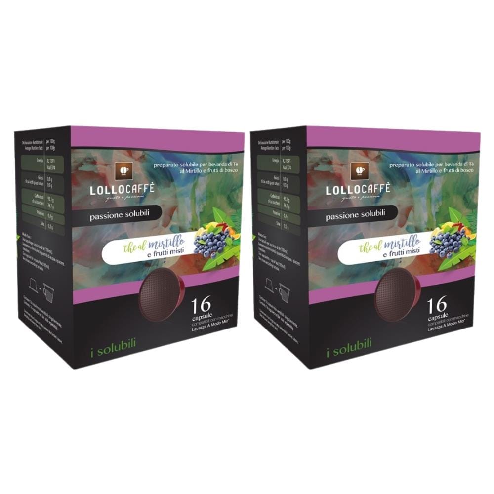 Lollo Caffe Te Mirtillo E Frutti Misti Compatibile Lavazza A Modo Mio 32 Capsule - Foto 1