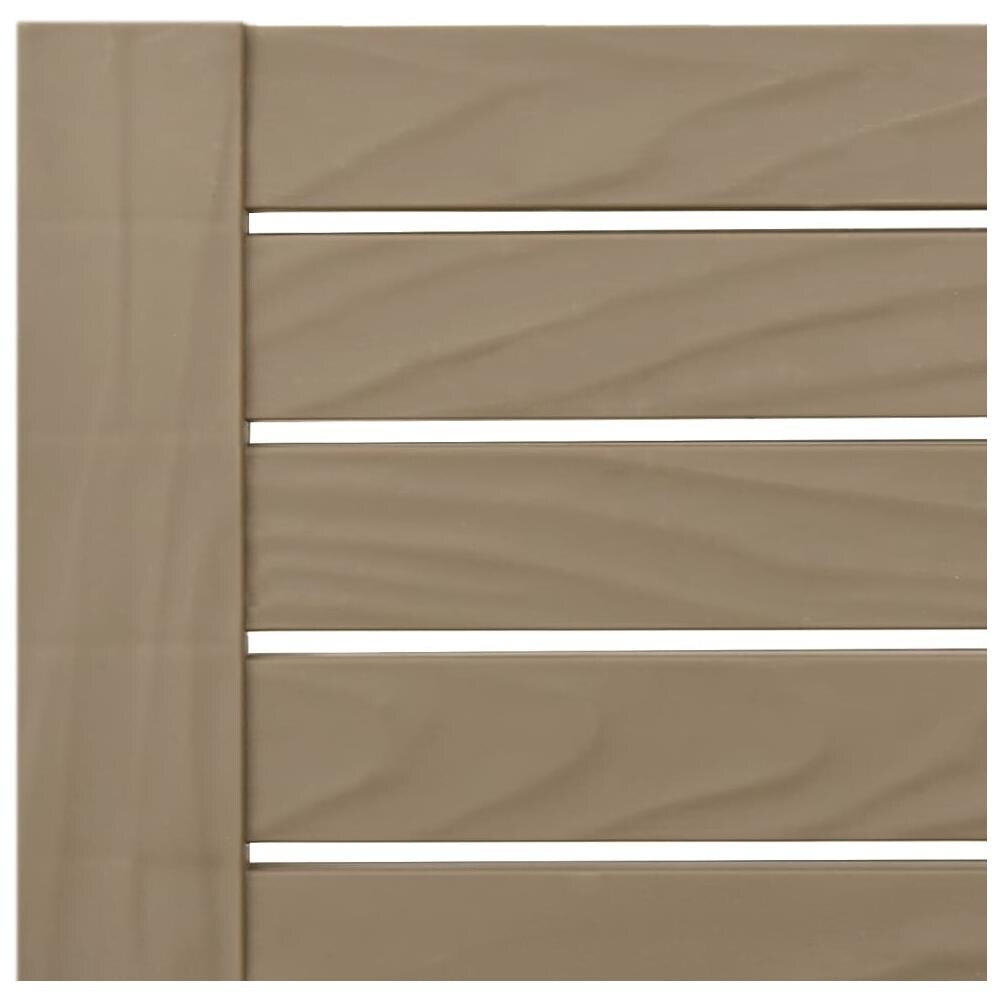 Lettino Prendisole Marrone 155x58x83 Cm In Polipropilene - Foto 3