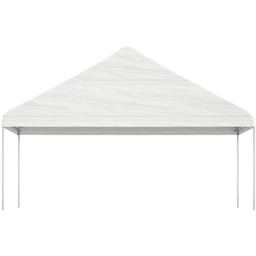 Gazebo Con Tetto Bianco 20,07x5,88x3,75 M In Polietilene - Foto 3
