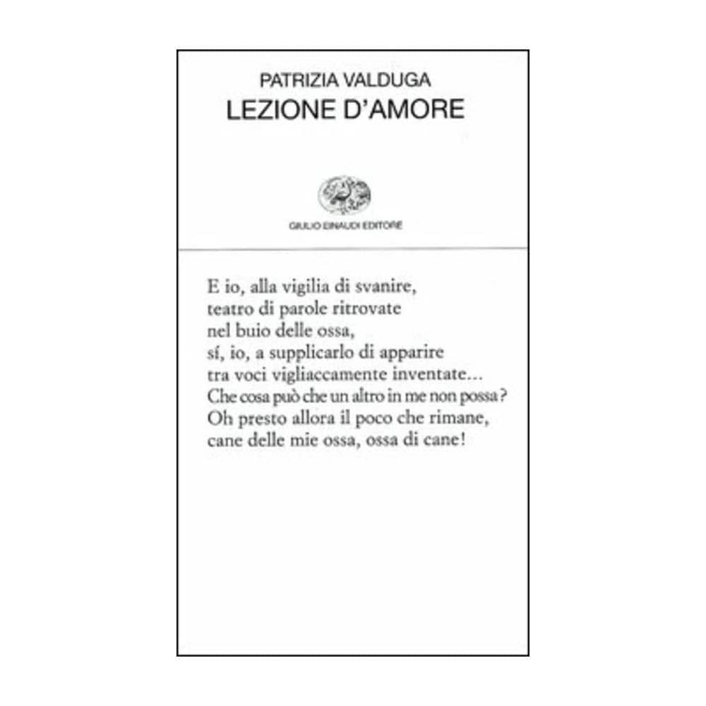 Patrizia Valduga - Lezione d'amore - Foto 1