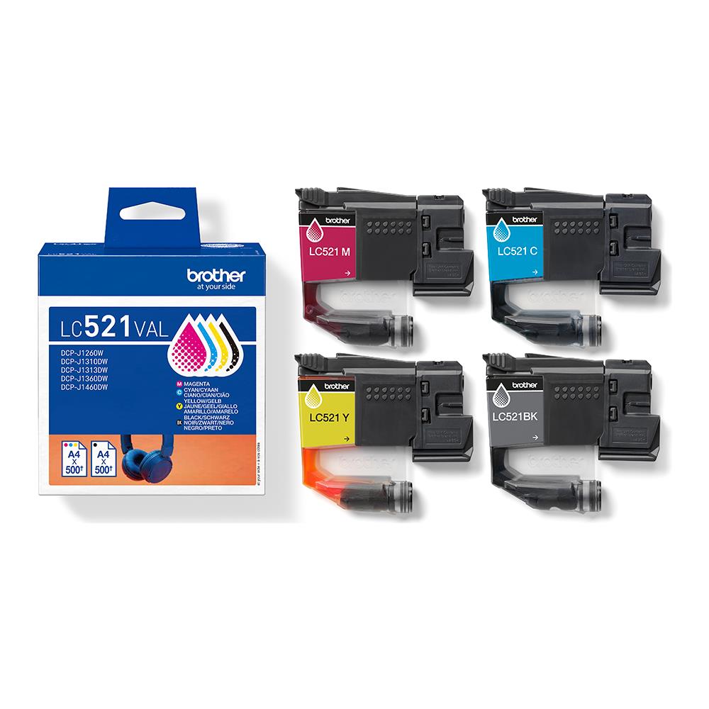 LC521VAL Cartuccia d'Inchiostro 4 pz Originale Nero, Ciano, Magenta, Giallo - Foto 5