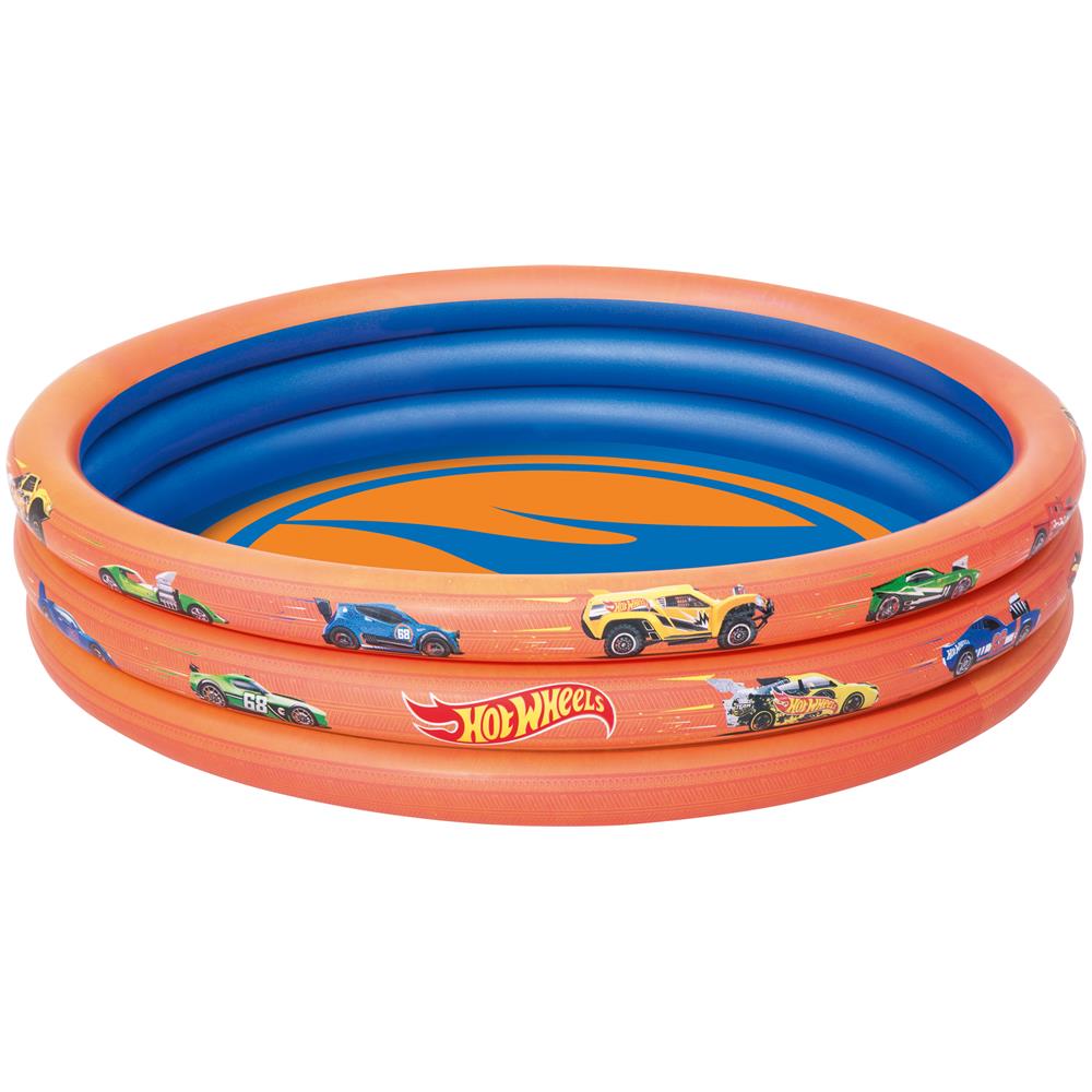 Gonf Piscina 3 Anelli Hot Wheels Cm122x25 Cf1 - Foto 2