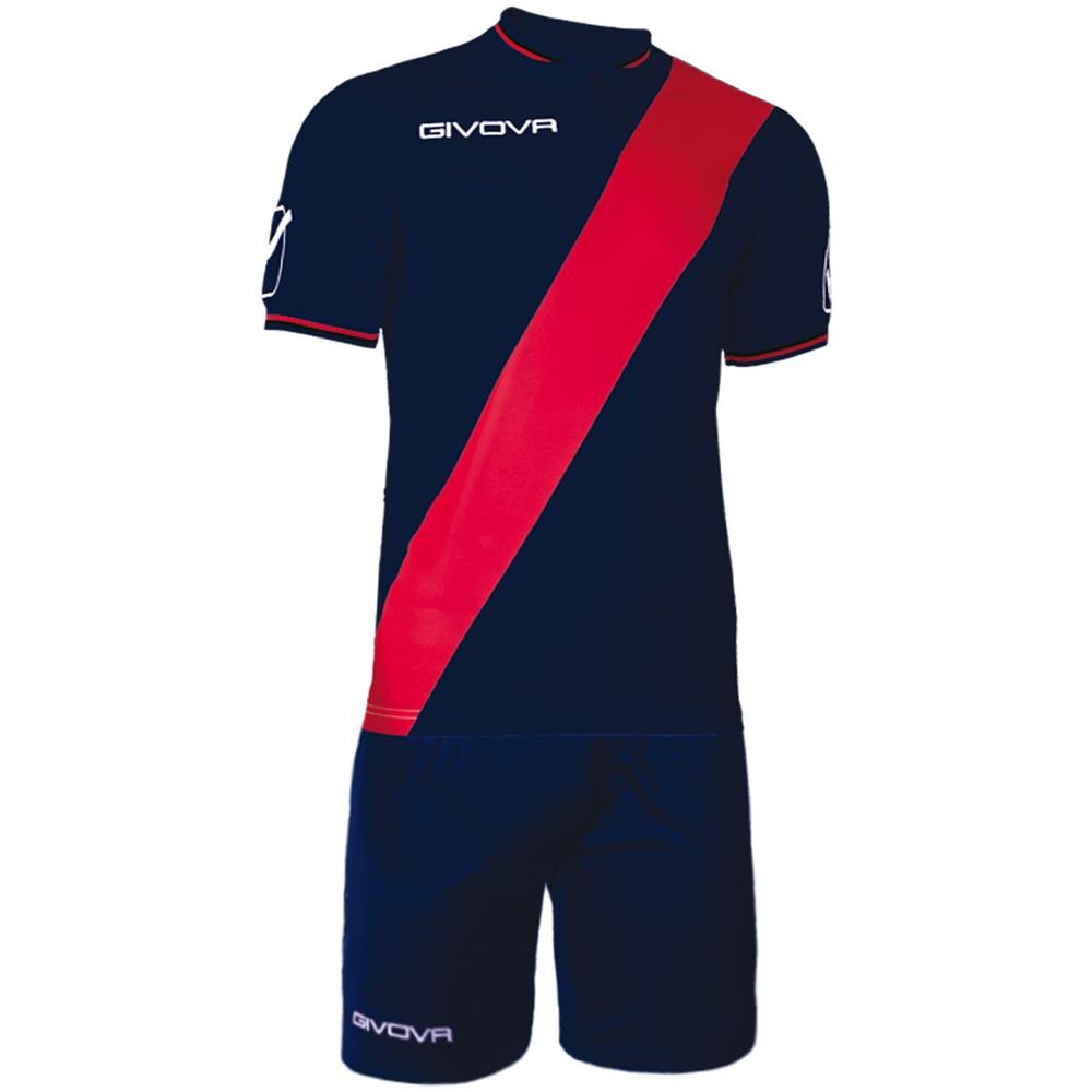 Kit Plate Mc Givova Blu / rosso Corsa Sport Uomo Staff Running Jogging Allenamento Relax Calcio Calcetto Torneo Scuola Sport - Taglia Xl - Foto 1